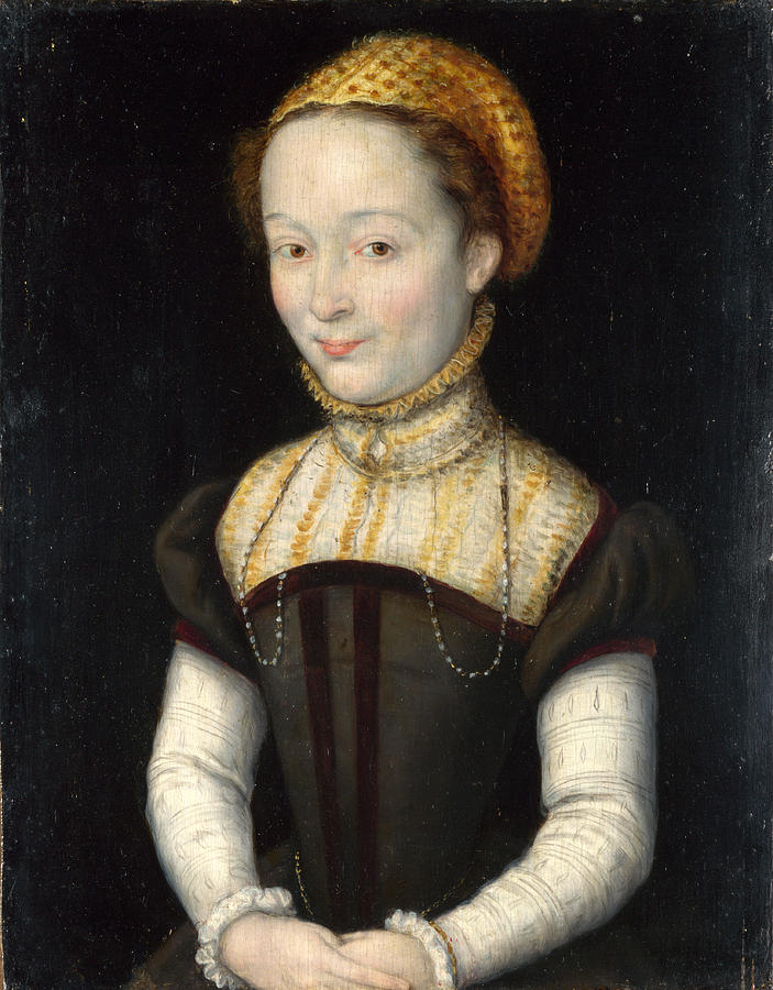 Corneille De Lyon Painting - Portrait of a Woman by Corneille de Lyon