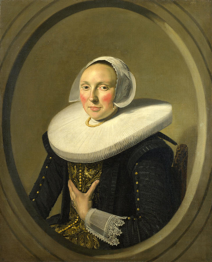 Portrait of a Woman. Marie Larp Painting by Frans Hals