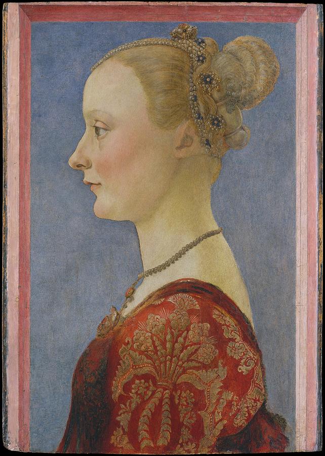 Pollaiuolo Painting - Portrait Of A Woman by Piero del Pollaiuolo