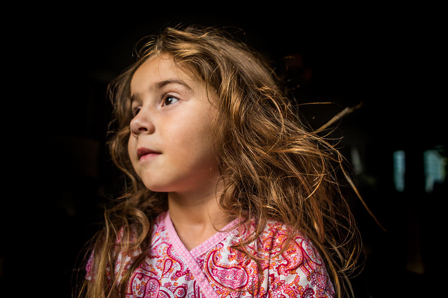 Portrait of a young girl. Photograph by Fran Polito