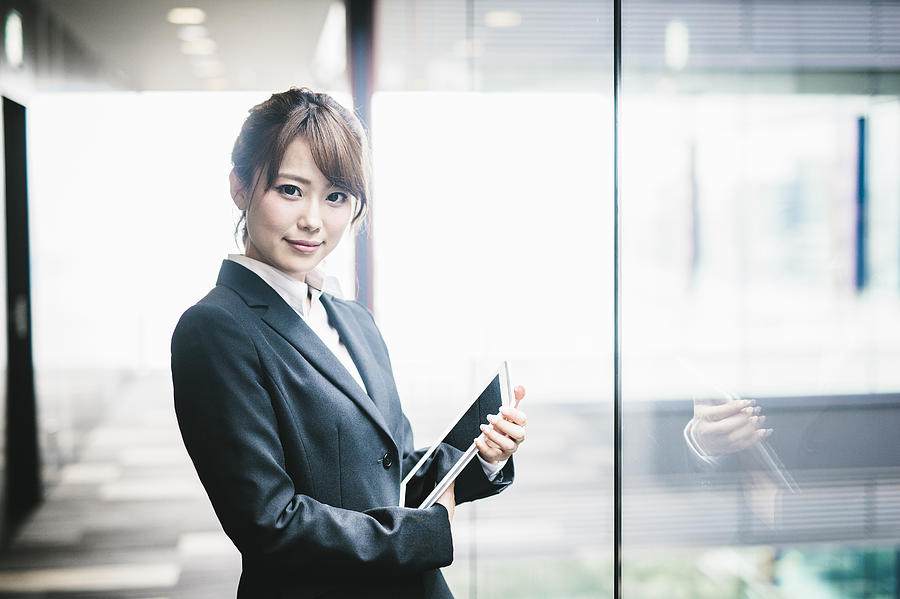 Portrait of a Young Japanese Business Woman Photograph by Visualspace