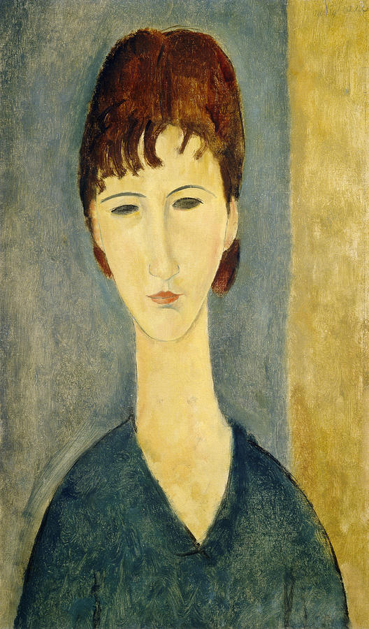 Female Painting - Portrait Of A Young Woman, C.1918 by Amedeo Modigliani