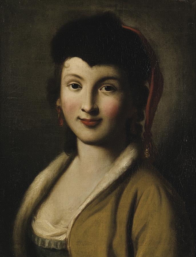 Portrait Of A Young Woman Painting