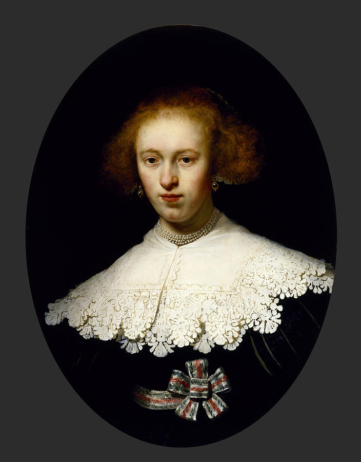 Portrait Of A Young Woman Painting by Celestial Images