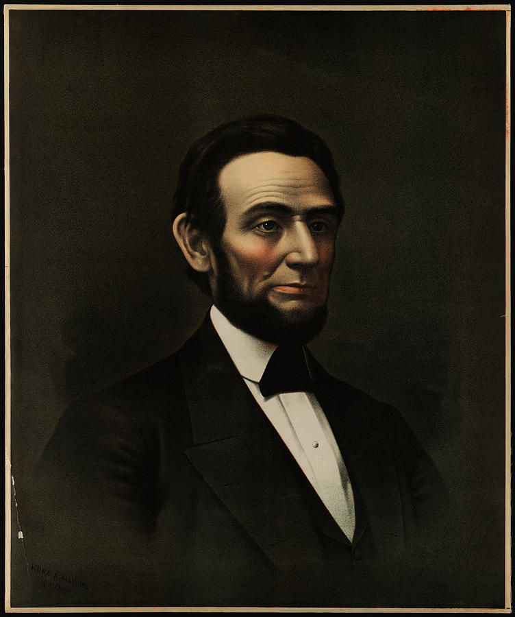 Portrait of Abraham Lincoln Painting by Celestial Images - Fine Art America