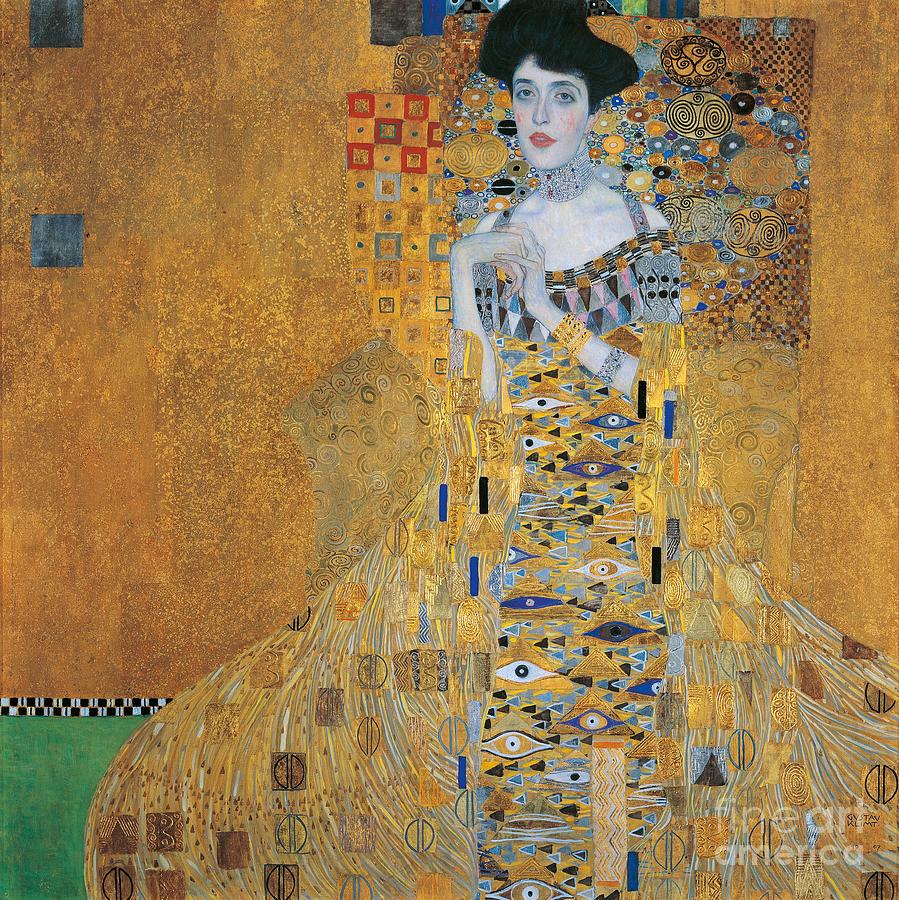 Pattern Painting - Portrait of Adele Bloch-Bauer I by Gustav Klimt