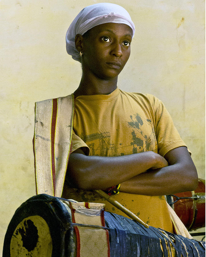 Portrait of an Afro-Cuban Drummer Photograph by Ann Tracy