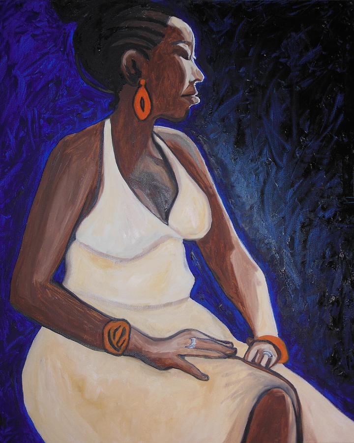 Jewish Woman Painting - Portrait of an Ethiopian Woman by Esther Newman-Cohen