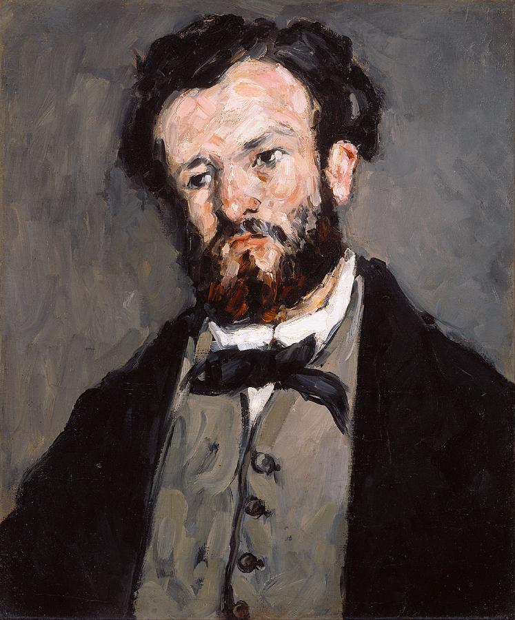 Impressionism Painting - Portrait of Anthony Valabregue by Paul Cezanne