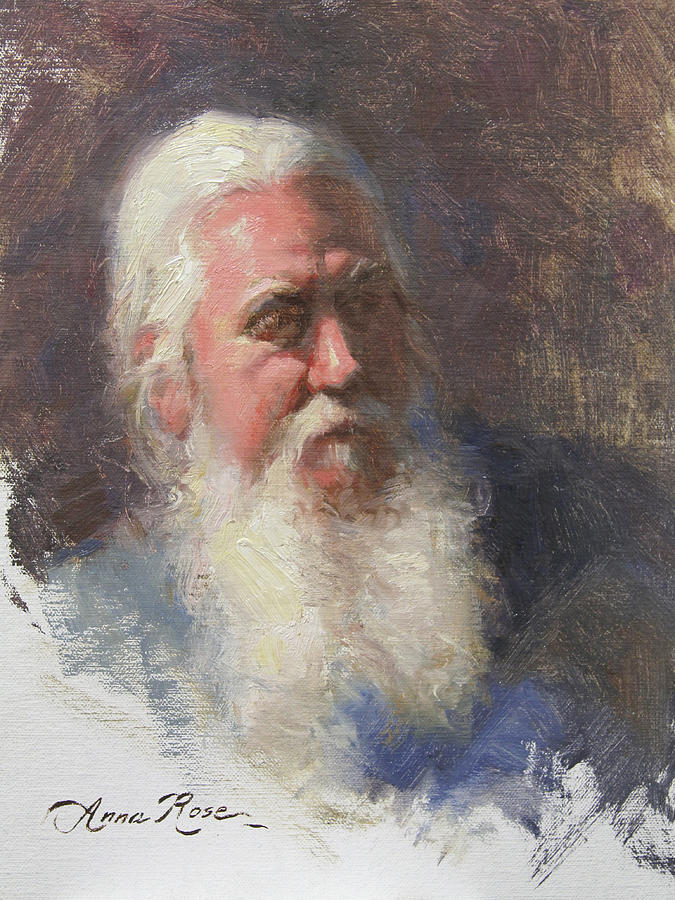 Portrait of Artist Michael Mentler Painting by Anna Rose Bain