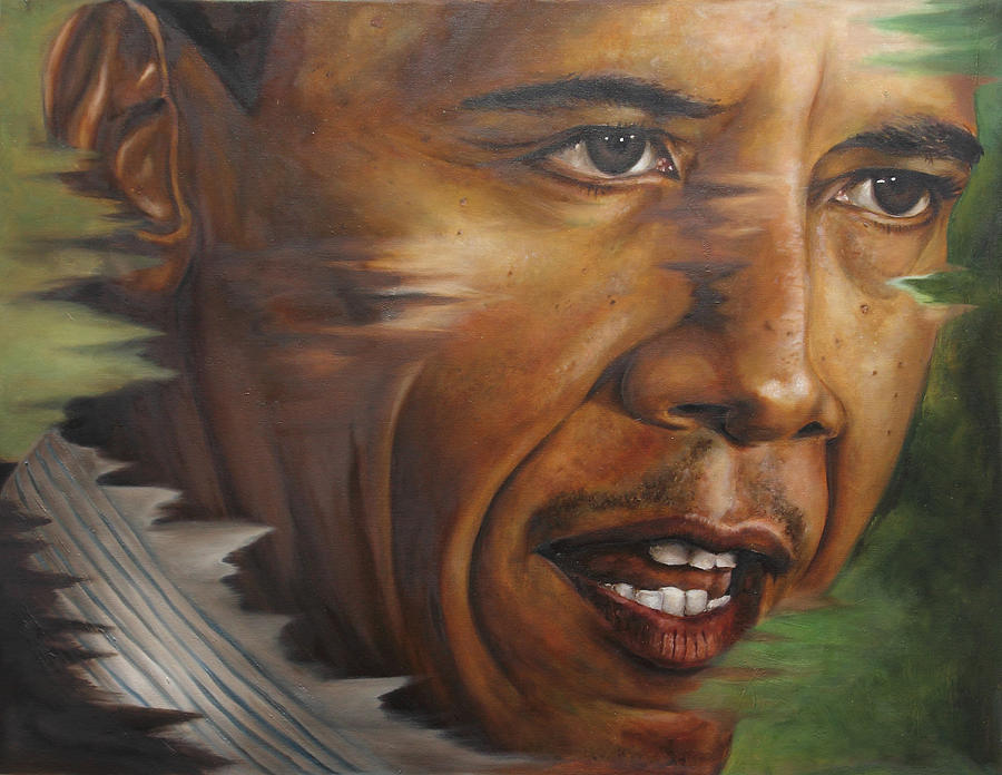 Portrait Of Barack Obama Painting By Ah Shui Fine Art America   Portrait Of Barack Obama Ah Shui 