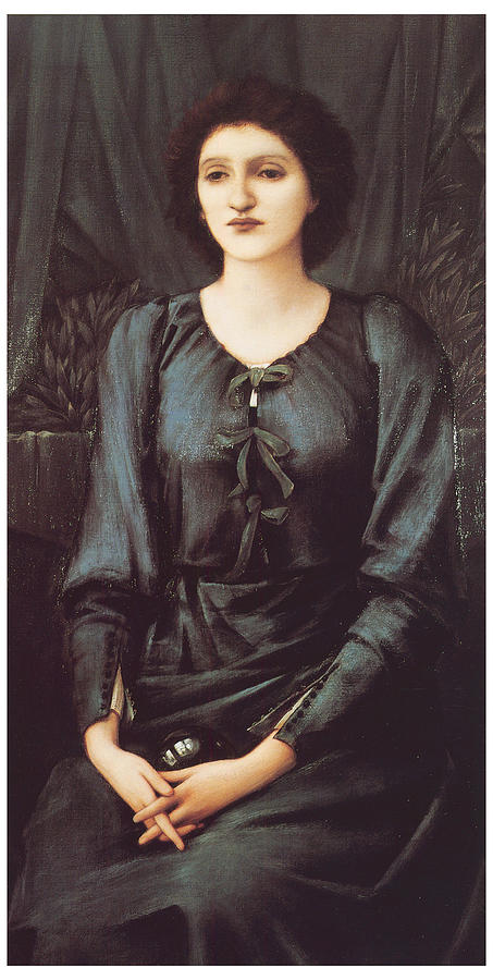 Portrait of Baronne Madeleine Deslanders Painting by Edward Burne-Jones ...