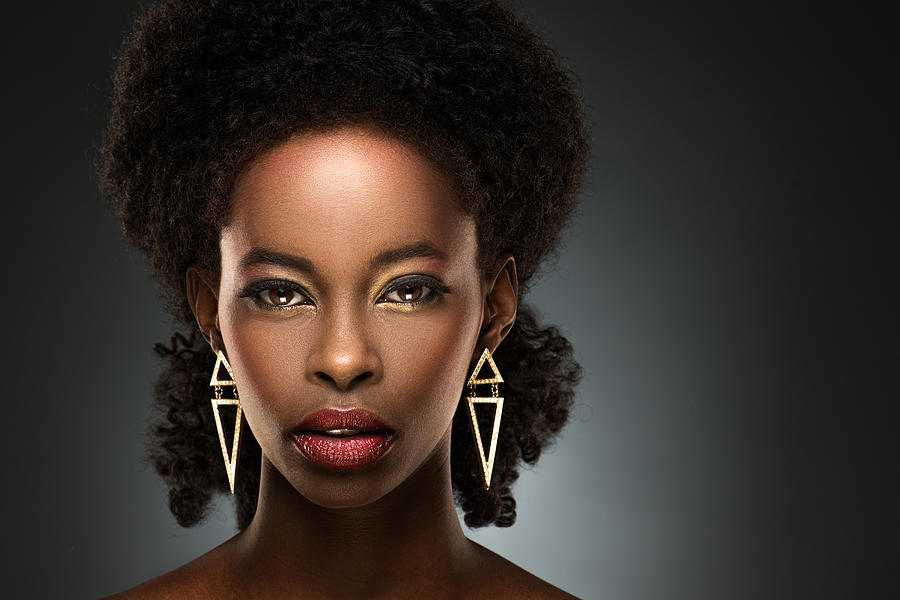 Portrait of beautiful black lady Photograph by Extreme-photographer