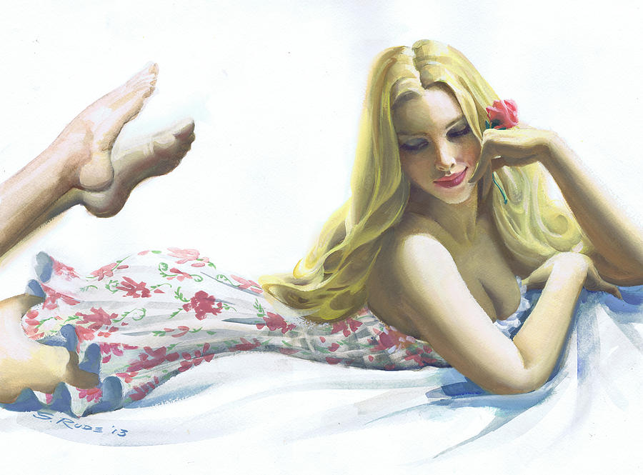 Amanda Seyfried Painting - Portrait of Beauty #9 by Steve Rude