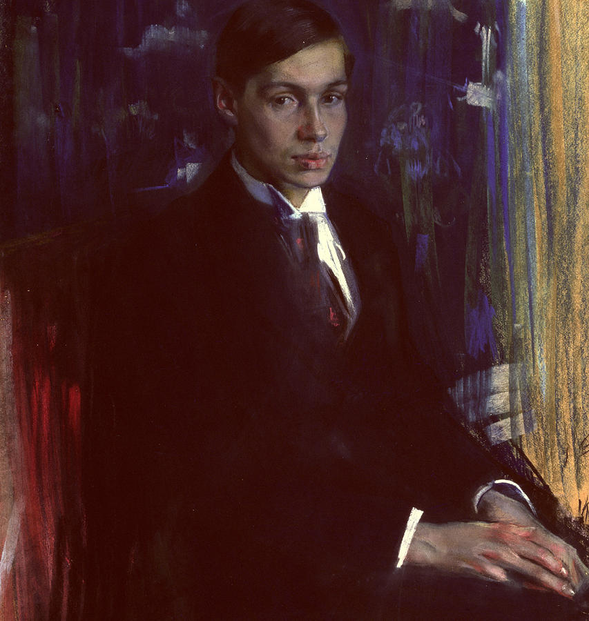 Portrait Painting - Portrait of Boris Pasternak by A A Murashko