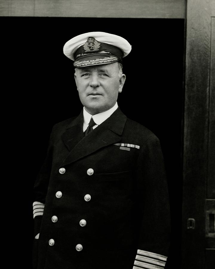 Portrait Of Captain Edward Diggle Wearing Photograph by Dana B. Merrill