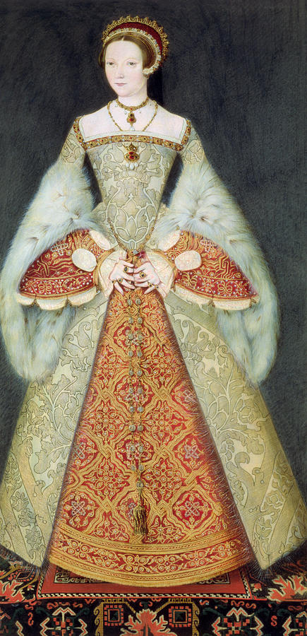 Queen Drawing - Portrait Of Catherine Parr , 1545 by Master John
