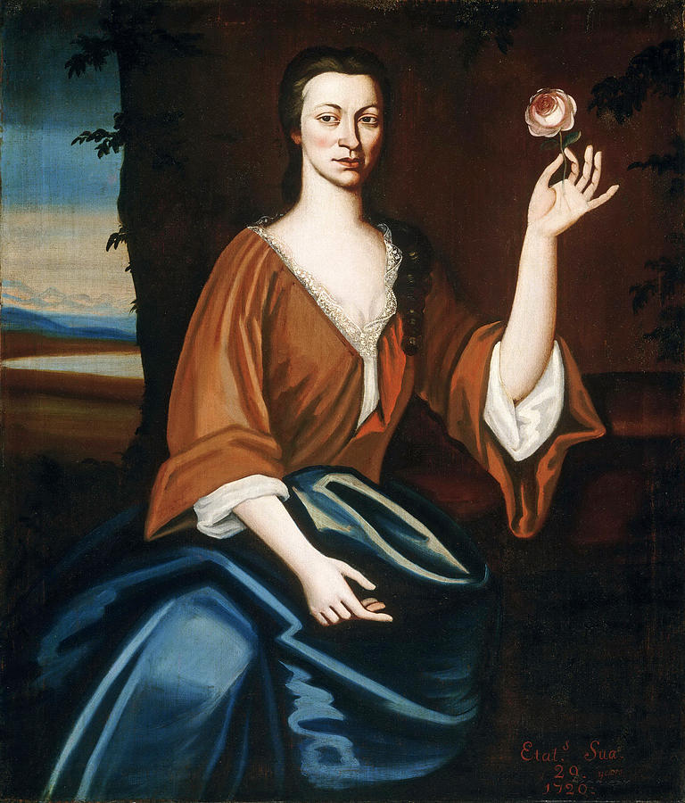Portrait of Catryna van Rensselaer ten Broeck Painting by Nehemiah Partridge