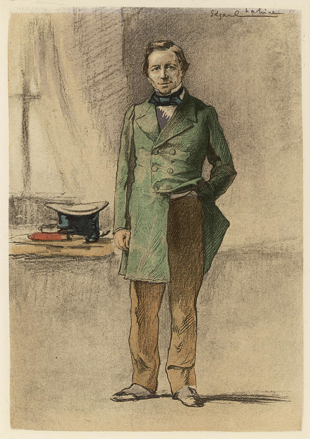 Book Drawing - Portrait Of Charles Bovary by Mary Evans Picture Library