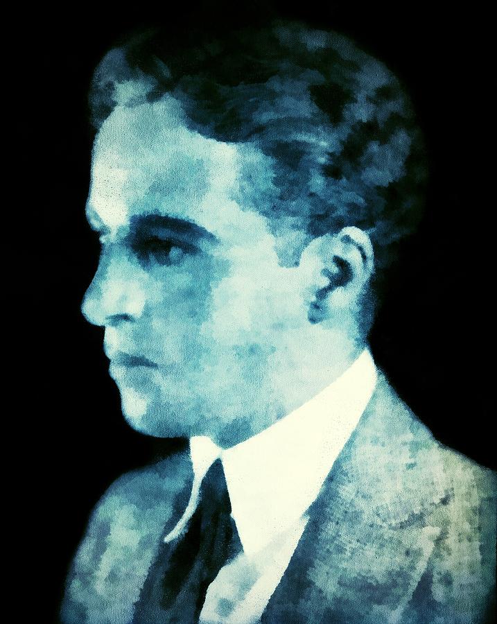 Portrait of Charlie Chaplin as a Young Man Digital Art by Charmaine Zoe