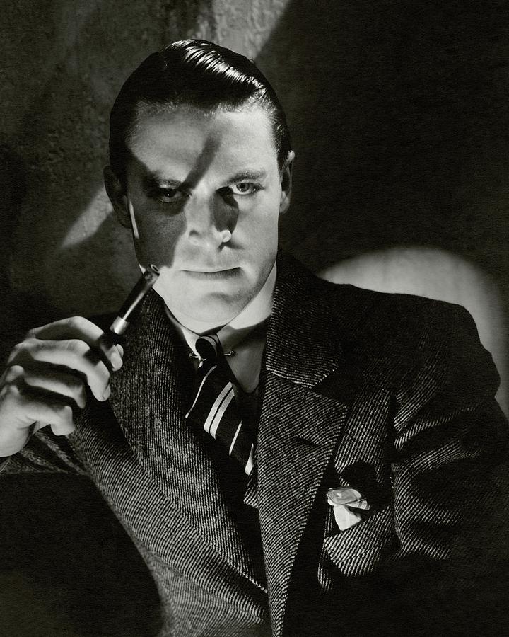 Black And White Photograph - Portrait Of Chester Morris by Edward Steichen
