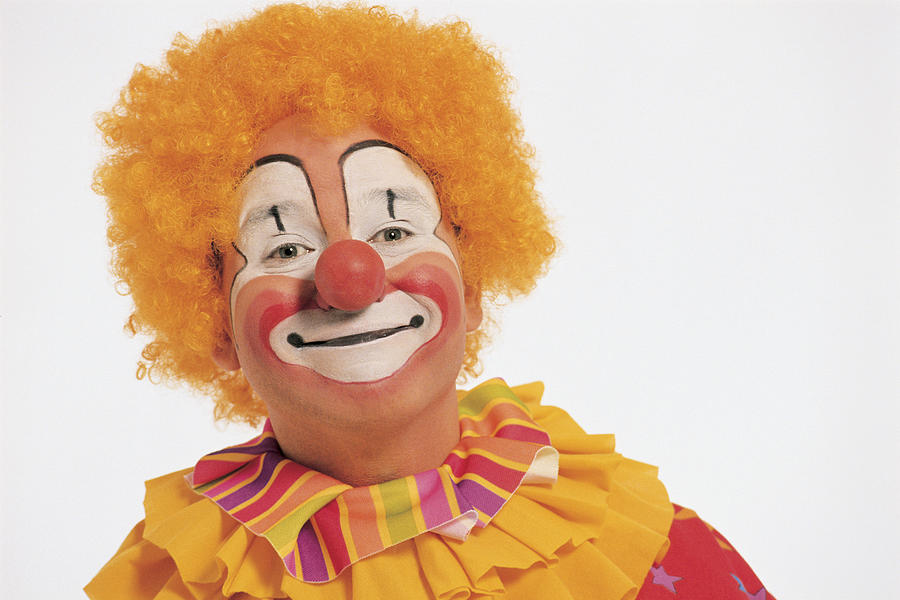 Portrait of clown Photograph by Comstock