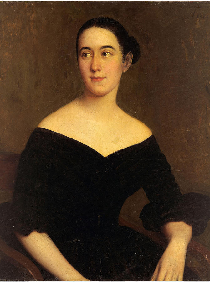 Portrait of Cornelia Knott Miltenberger Painting by Jacques Amans