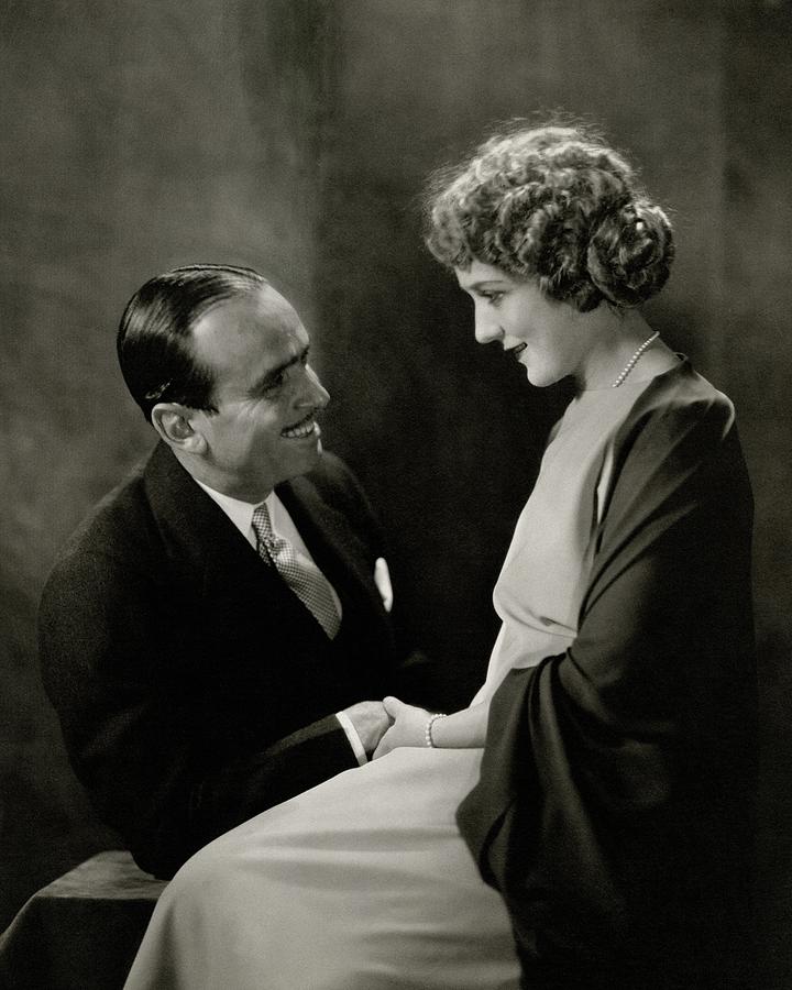 Portrait Of Douglas Fairbanks With His Wife Photograph by Edward Steichen