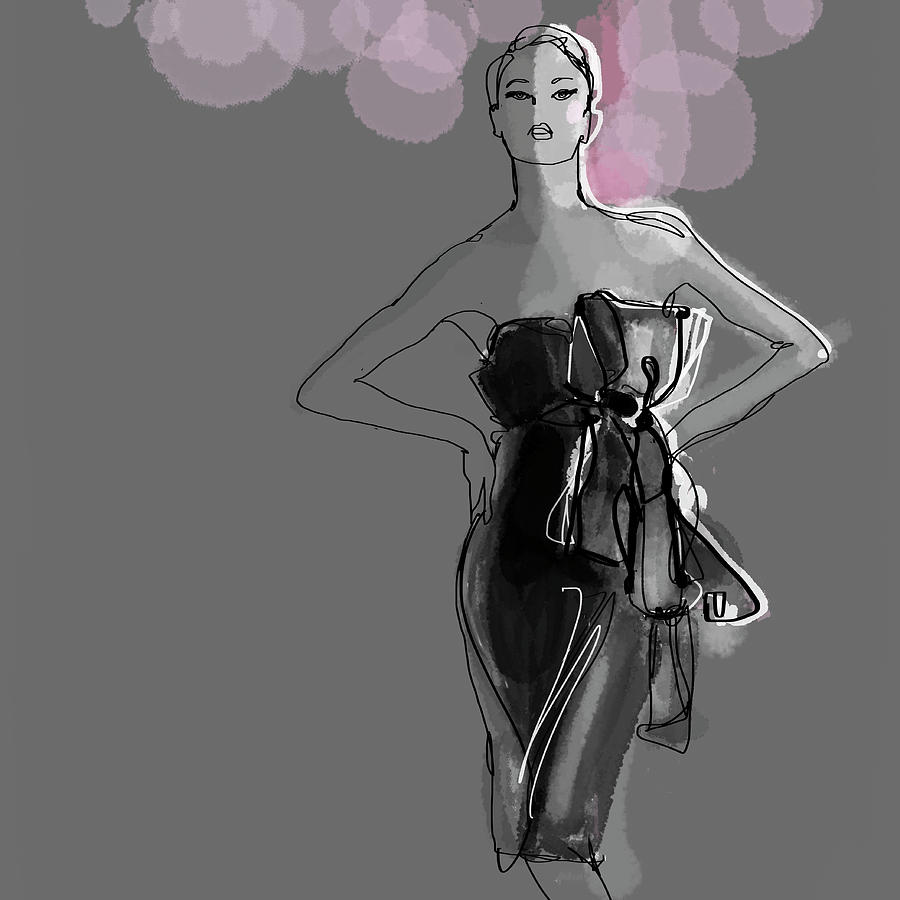 Portrait Of Elegant Woman In Glamorous Digital Art by Jan Richter Portrait Of Elegant Woman In Glamorous Digital Art by Jan Richter