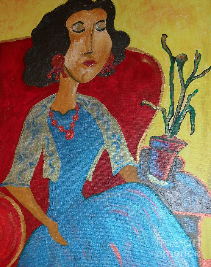 Portrait of Elise Painting by Iris Gelbart