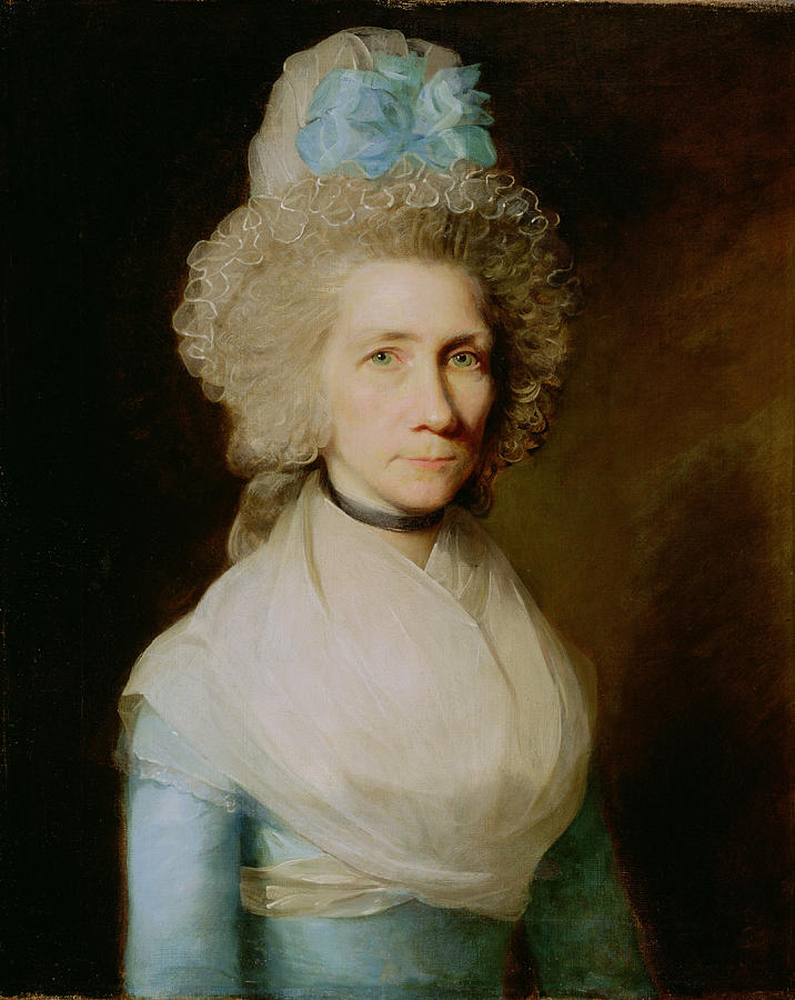 Female Painting - Portrait Of Elizabeth Caldwell by Gilbert Stuart