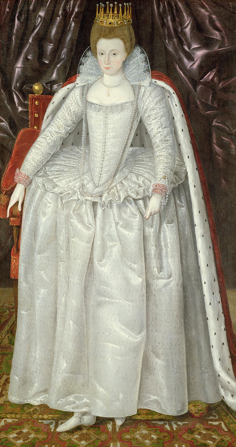 Coronet Painting - Portrait Of Elizabeth Vernon, Countess by English School