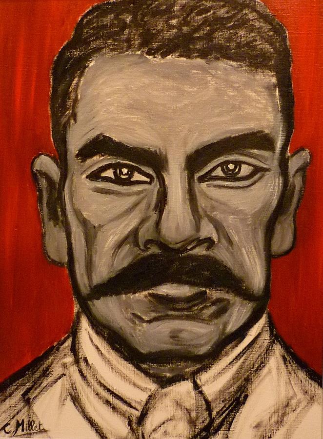 Portrait of Emiliano Zapata Painting by Cindy MILLET