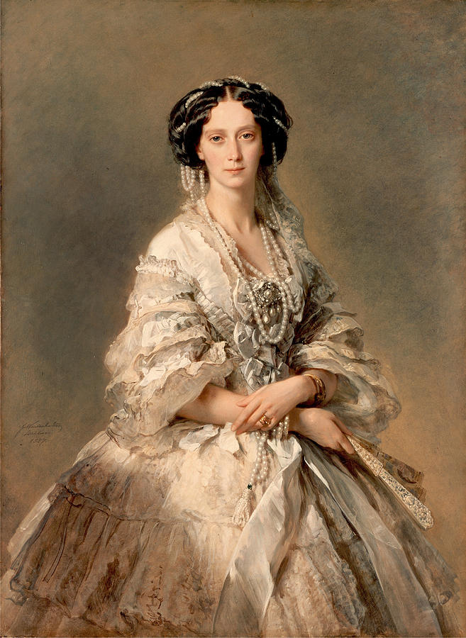 Portrait of Empress Maria Alexandrovna Painting by Franz Xaver Winterhalter Portrait of Empress Maria Alexandrovna Painting by Franz Xaver Winterhalter