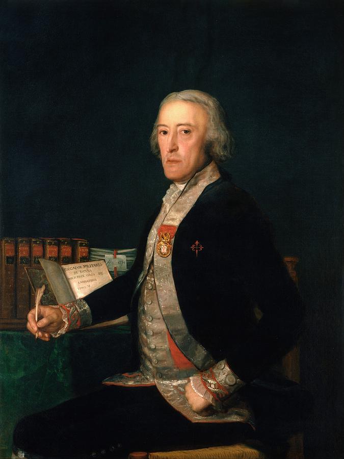 Francisco Goya Painting - Portrait of Felix Colon de Larriategui by Francisco Goya