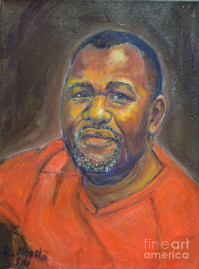 Portrait of Felly Painting by Raija Merila