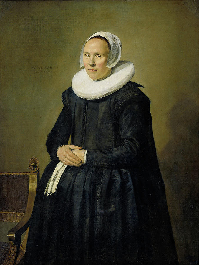 Frans Hals Drawing - Portrait Of Feyntje Van Steenkiste, Frans Hals by Litz Collection