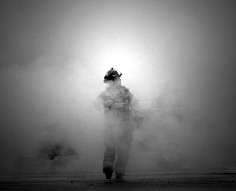 Portrait Of Firefighter Photograph by Jsmes Hall / EyeEm Portrait Of Firefighter Photograph by Jsmes Hall / EyeEm