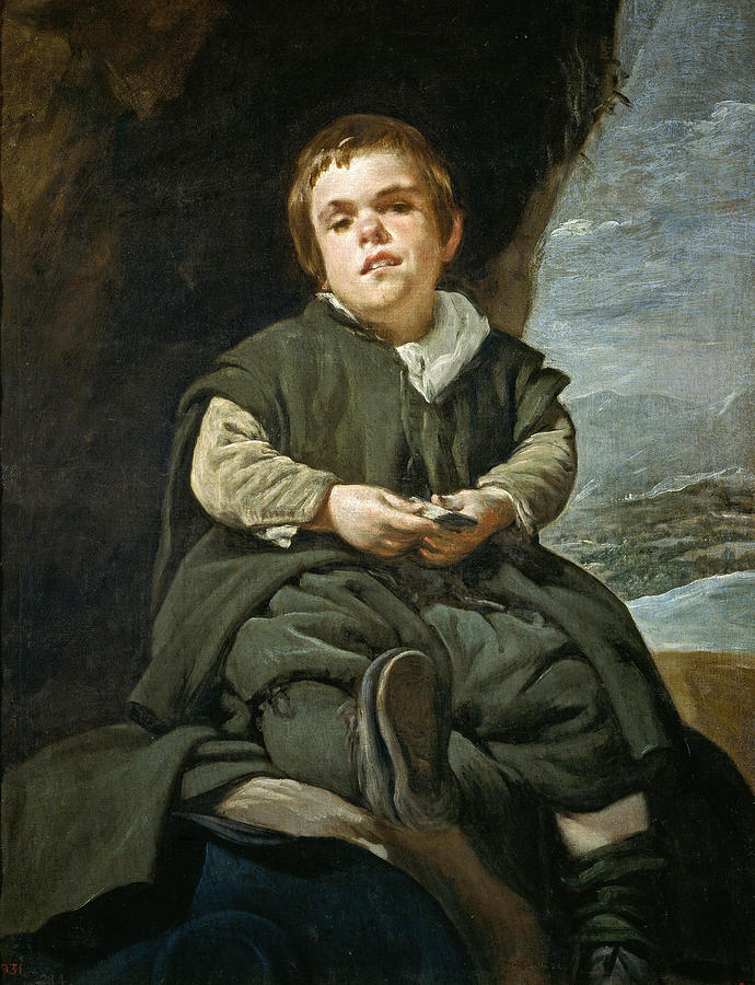 Portrait of Francisco Lezcano Painting by Diego Velazquez