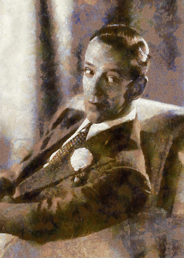 Portrait of Fred Astaire Digital Art by Charmaine Zoe