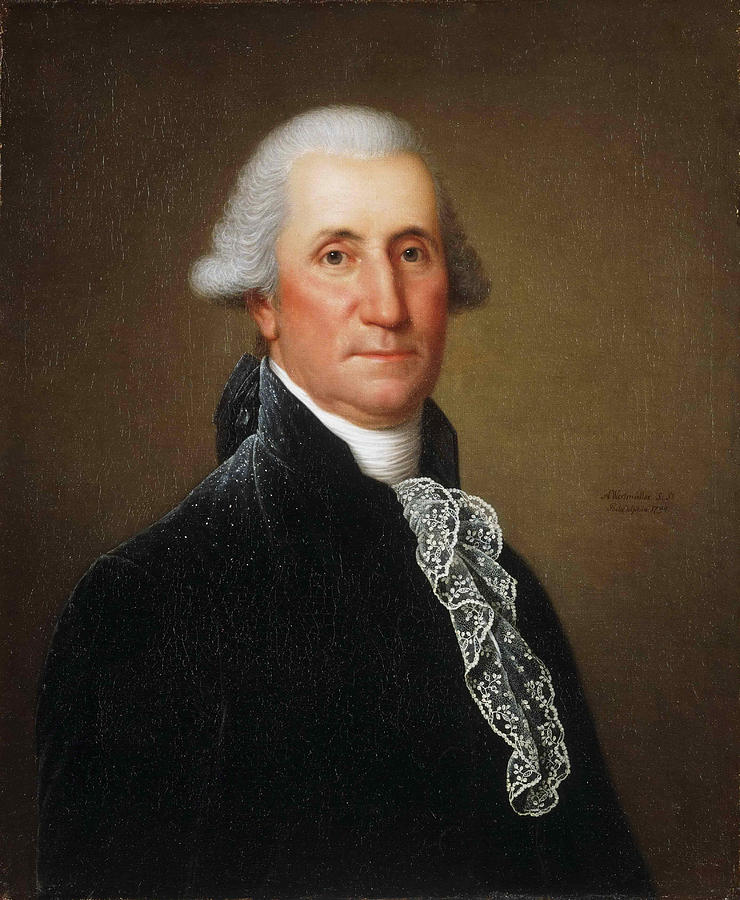 Portrait of George Washington Painting by Adolph Ulrich Wertmueller