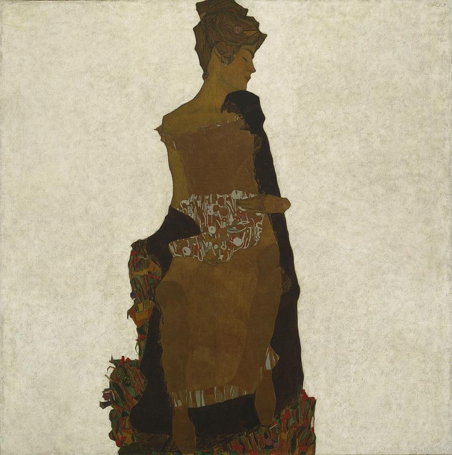 Portrait Of Gerti Schiele Painting