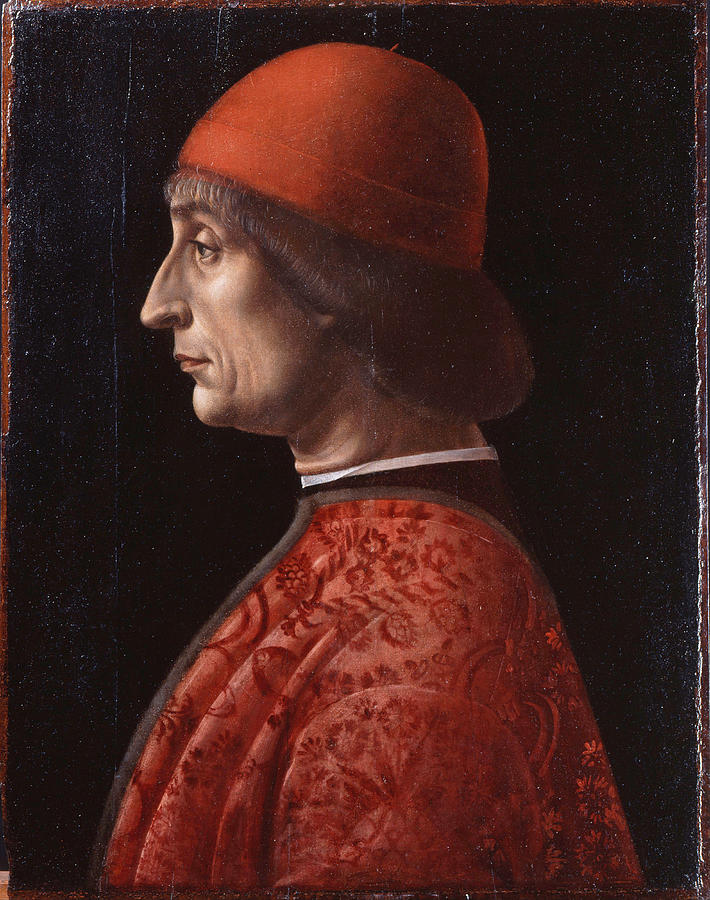 Portrait of Giovanni Francesco Brivio Painting by Vincenzo Foppa