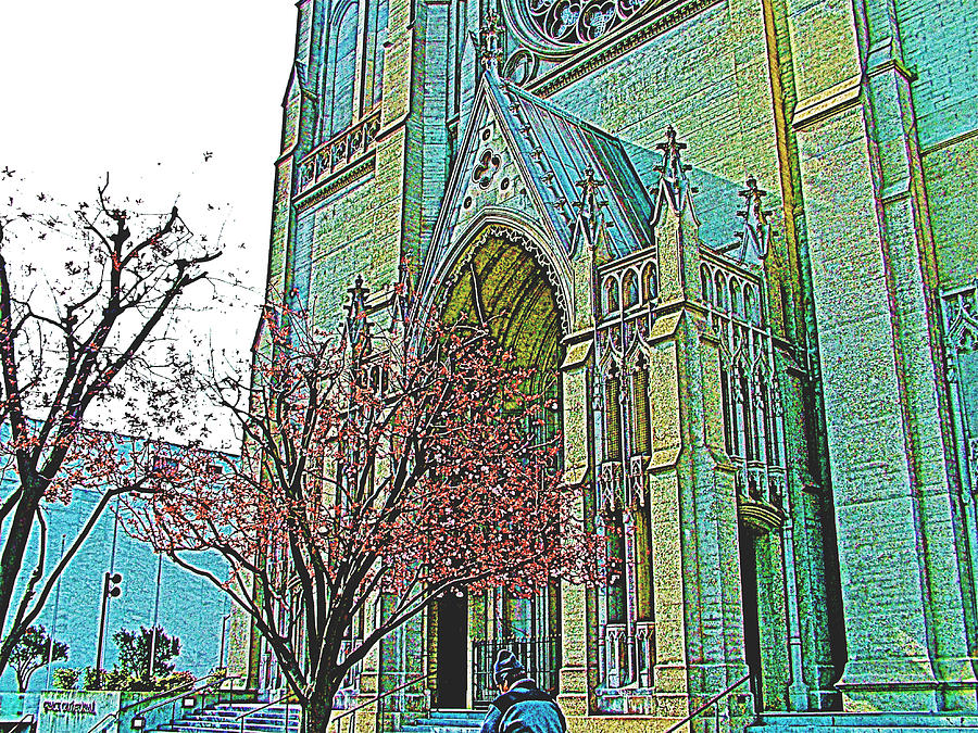 Portrait of Grace Cathedral in San Francisco-California  Photograph by Ruth Hager