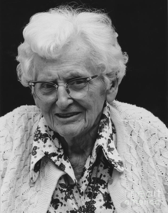 Portrait Of Grandma At Age 90 Photograph by ImagesAsArt Photos And Graphics