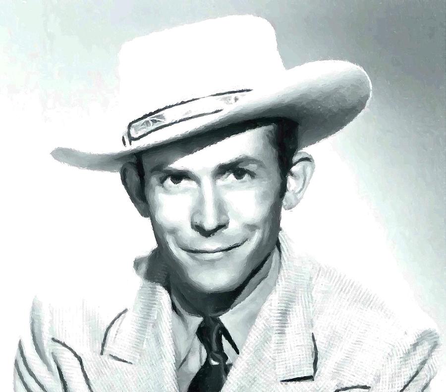 Portrait Of Hank Williams Sr. Digital Art by Jerry Gose Jr - Fine Art ...