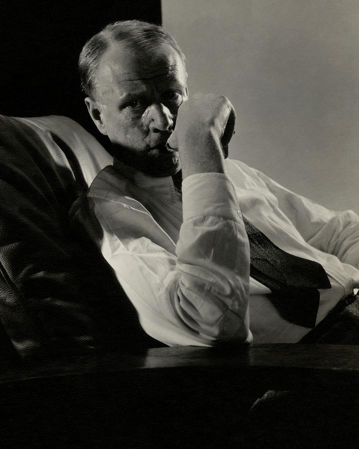 Portrait Of Harry Sinclair Lewis Photograph by Edward Steichen