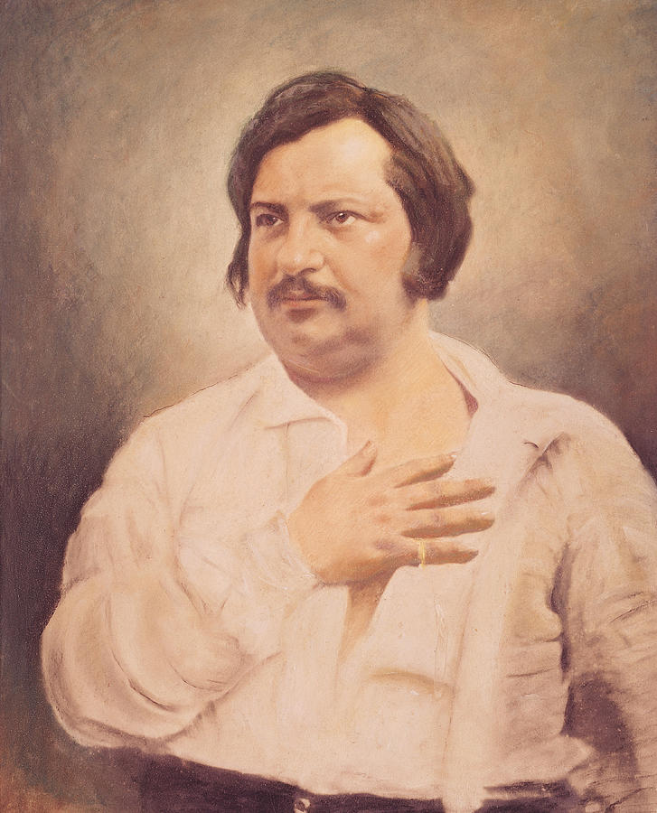 Portrait Painting - Portrait of Honore de Balzac by French School