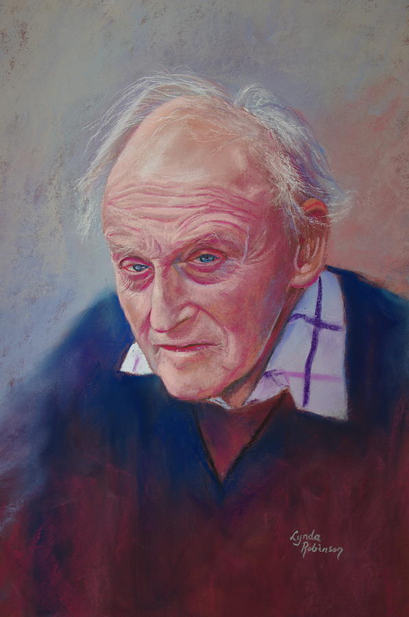 Portrait Painting - Portrait of Hubert Miller by Lynda Robinson