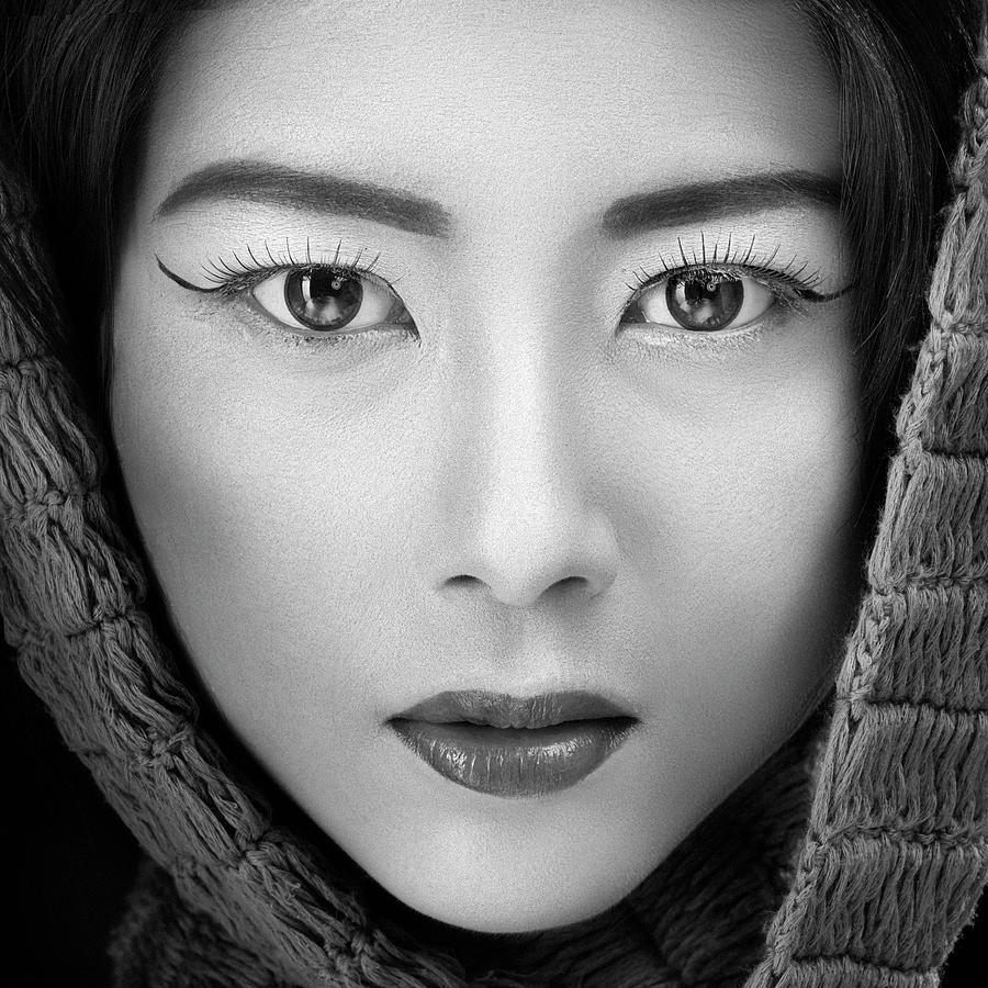 Black And White Photograph - Portrait Of Icha by Arief Siswandhono
